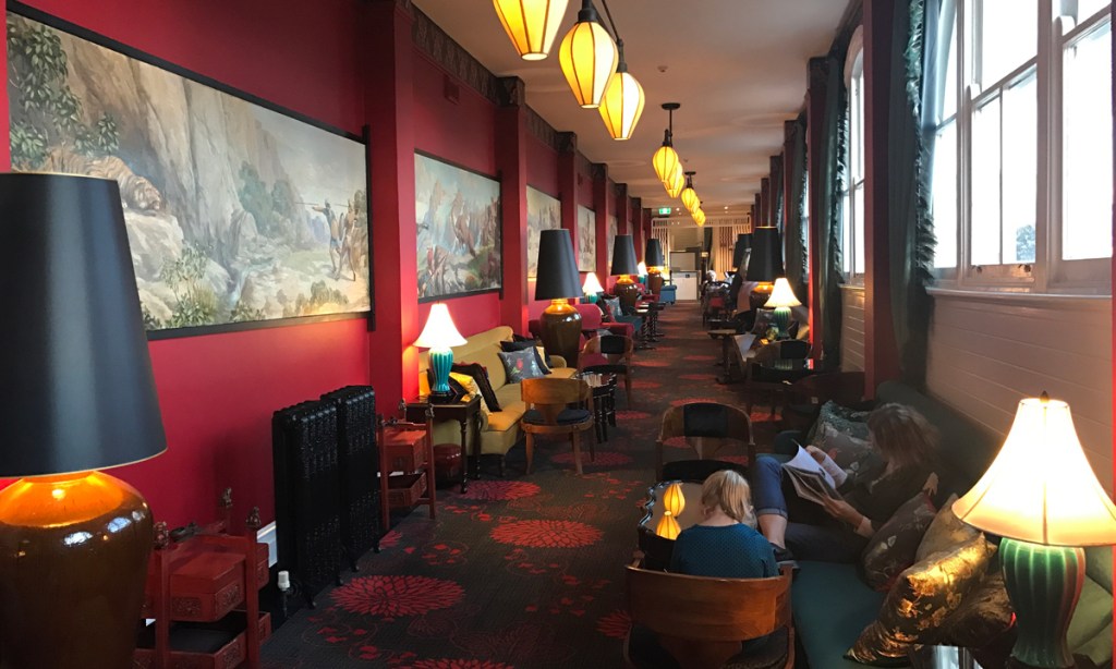 A lounge gallery known as Cats Alley, where 'ladies once gathered to gossip'. Photo: Caroline Berdon / AAP