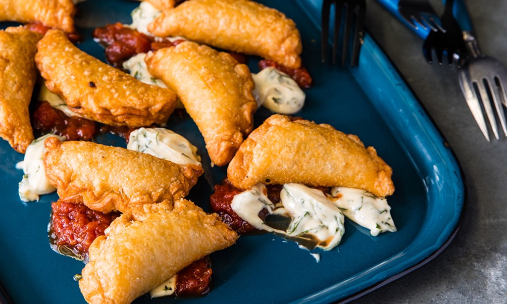 Thumbnail for Spiced Lamb Empanadas with Tomato Chutney