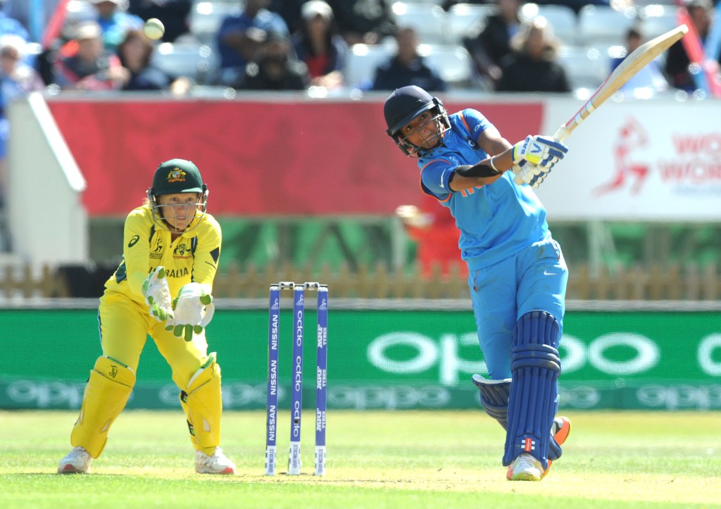 UNSTOPPABLE: India's Harmanpreet Kaur dominated Australia's attack. Photo: Rui Vieira / AP