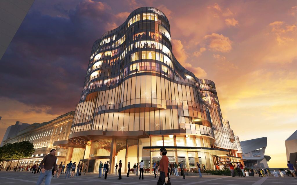 An illustration of the planned Adelaide Casino expansion released by SkyCity. 