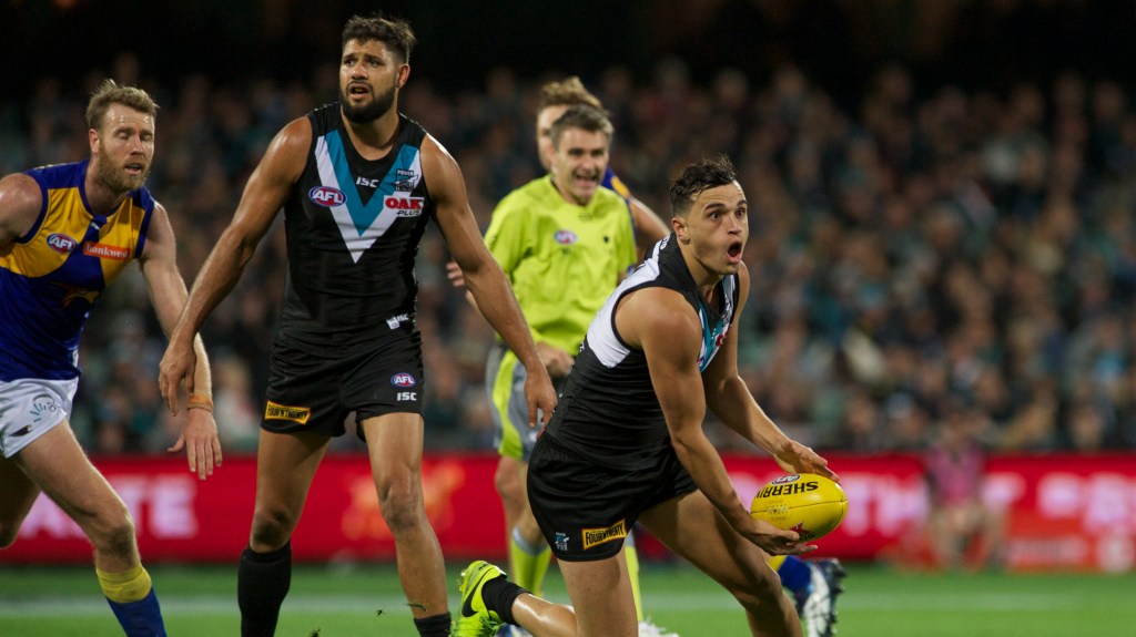 Sam Powell-Pepper has helped reinvigorate Port Adelaide this season. Photo: Michael Errey / InDaily