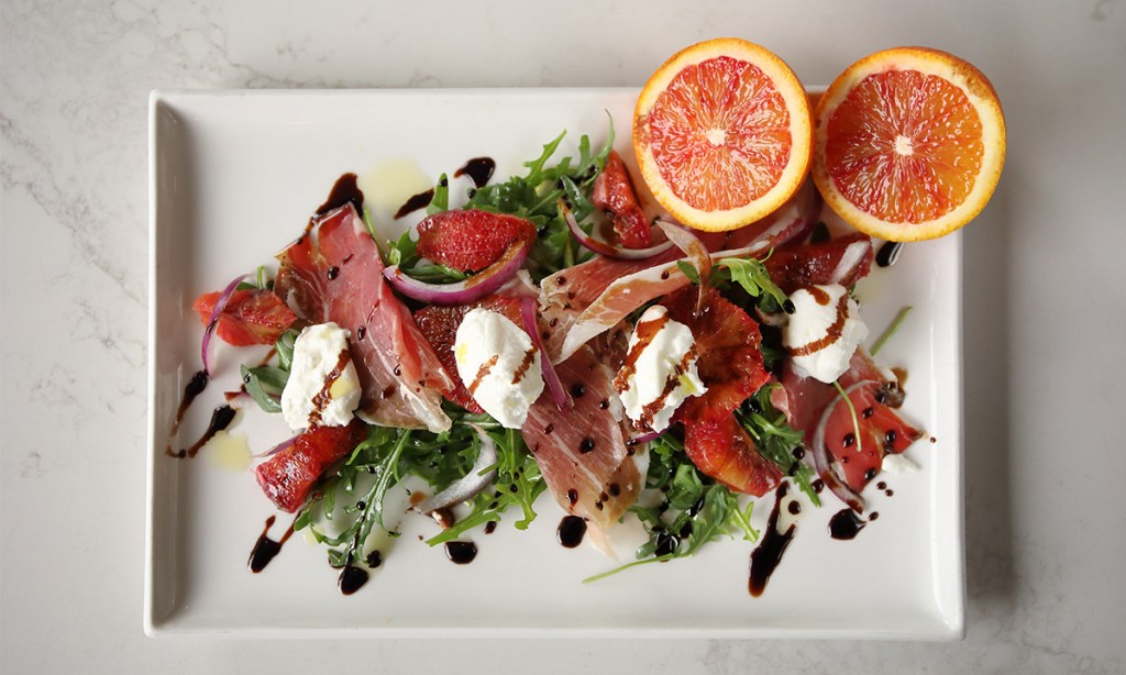 Thumbnail for Prosciutto, Goats Curd & Blood Orange Salad