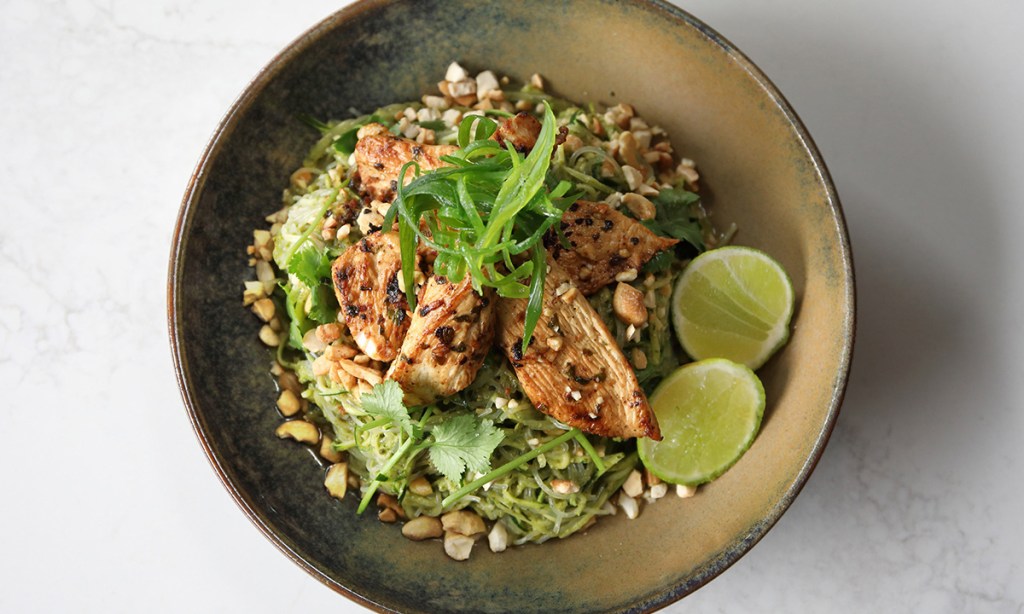 Thumbnail for Grilled Chicken with Raw Zucchini Salad