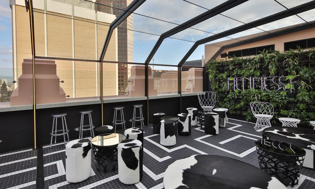 Hennessy's alfresco rooftop bar. Photo: Tony Lewis