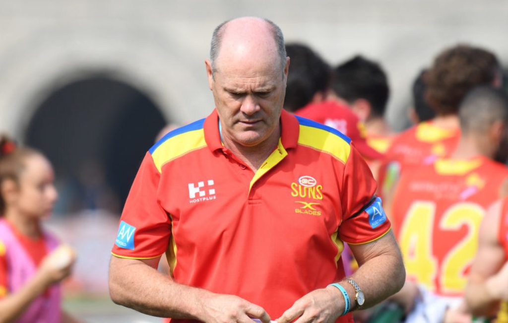 Rodney Eade has parted ways with the Gold Coast Suns. Photo: Tracey Nearmy / AAP