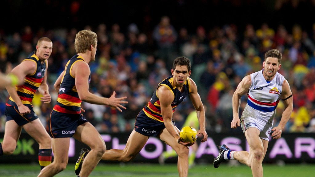 Charlie Cameron has helped inject pace into the Adelaide engine-room. Photo: Michael Errey / InDaily