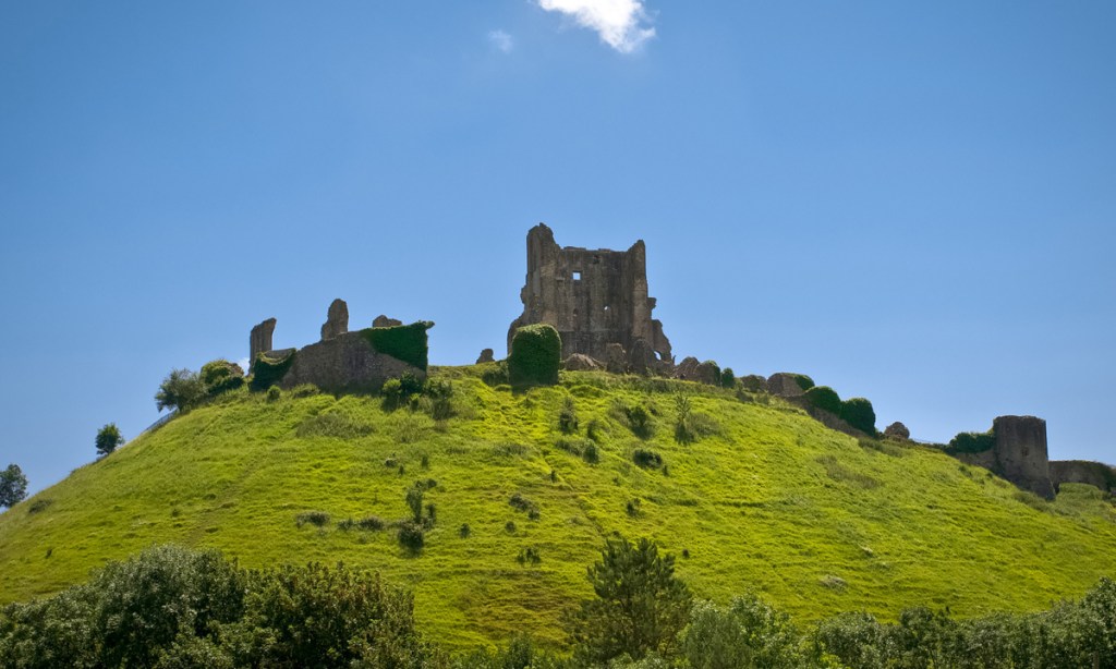 The ruins of Corfe Castle, the inspiration for Blyton's Kirrin Castle. Photo: Simon Ingram/flickr