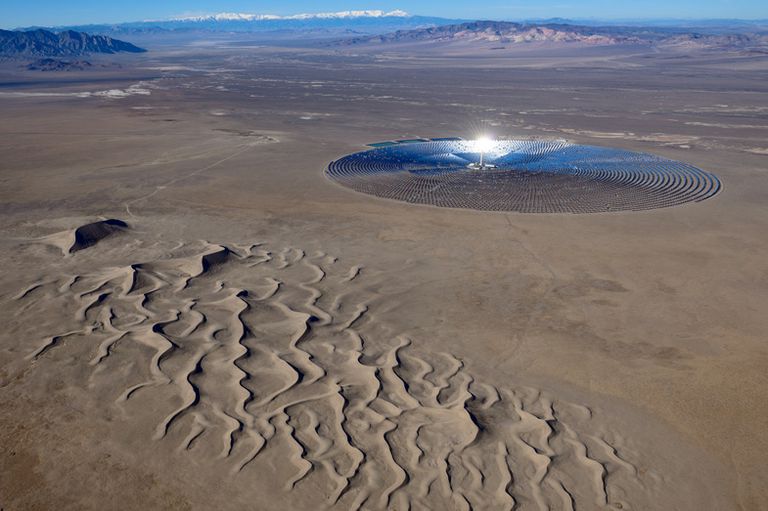 SolarReserve's Crescent Dunes solar thermal plant was shut down for eight months. Photo: SolarReserve