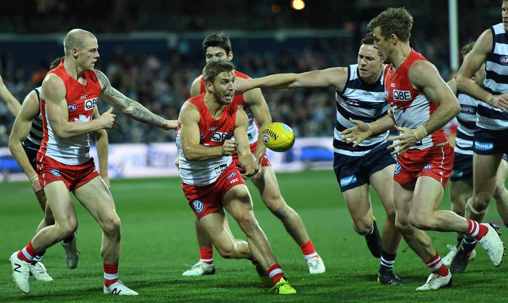 BOGEY SIDE: The Swans have blitzed Geelong in recent encounters. Photo: Julian Smith / AAP