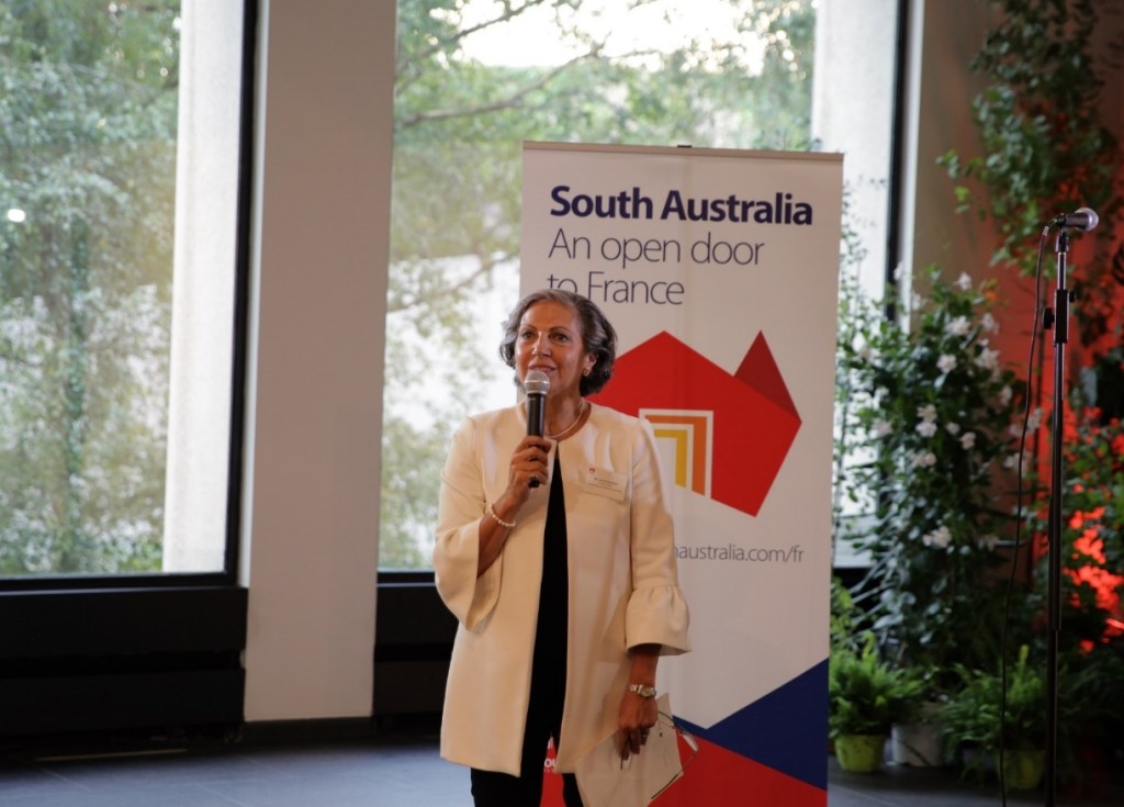 Namblard at the launch of South Australia's Paris office on September 12, attended by Premier Jay Weatherill.