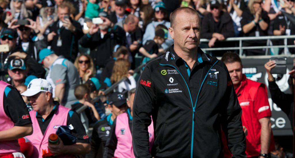 Port coach Ken Hinkley. Photo: Michael Errey/InDaily