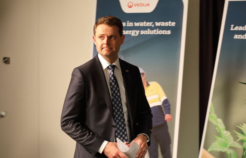 "It's not Leabrook": Stephen Mullighan fronts the media for today's announcement. Photo: Tony Lewis / InDaily