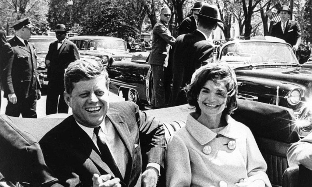 President John F Kennedy  and First Lady Jacqueline Kennedy in 1961. Photo: EPA
