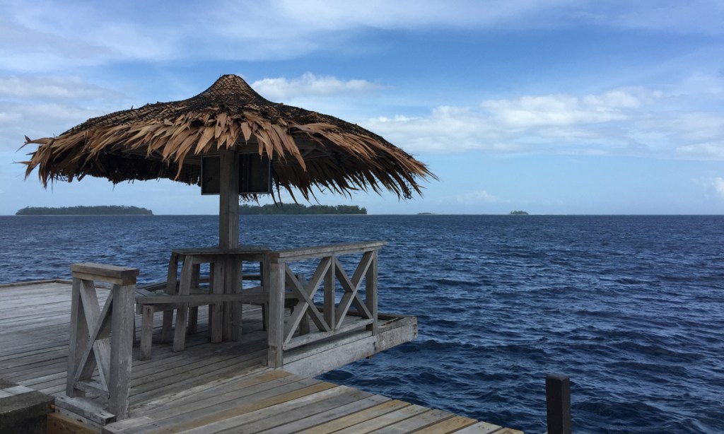 The waters of Gizo Lagoon in Western Province, Solomon Islands. Photo: Michael Wayne / AAP