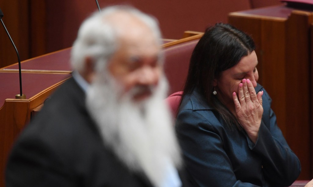 Thumbnail for Tearful Lambie leaves parliament over British citizenship
