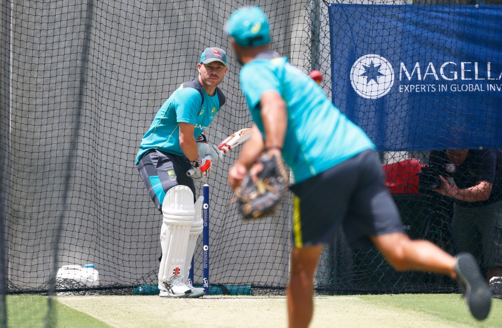 Thumbnail for Sore Warner hits the nets