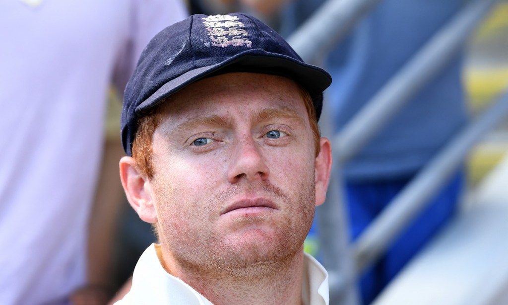 Jonny Bairstow before the day's play yesterday. Photo: Dave Hunt / AAP