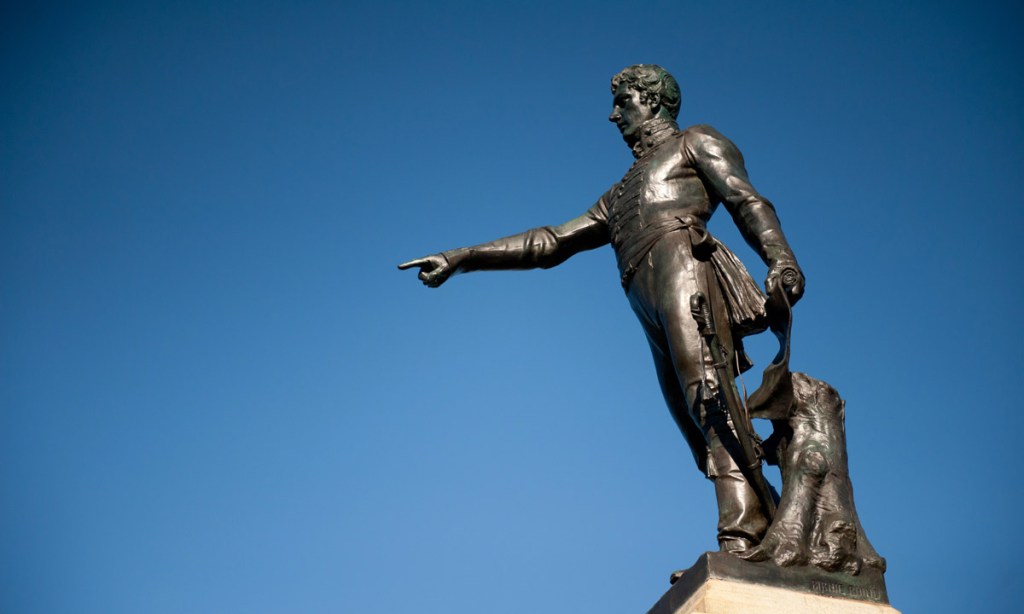 The statue of Colonel William Light at Montefiore Hill. Photo: Tony Lewis / InDaily