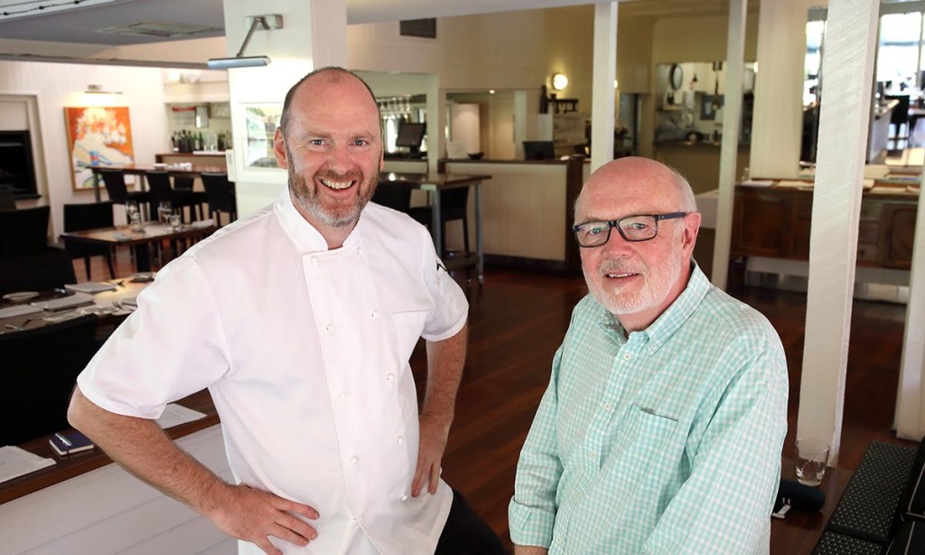 Jolleys Boathouse executive chef Tony Carroll and owner Barry Matthews. Photo: Tony Lewis