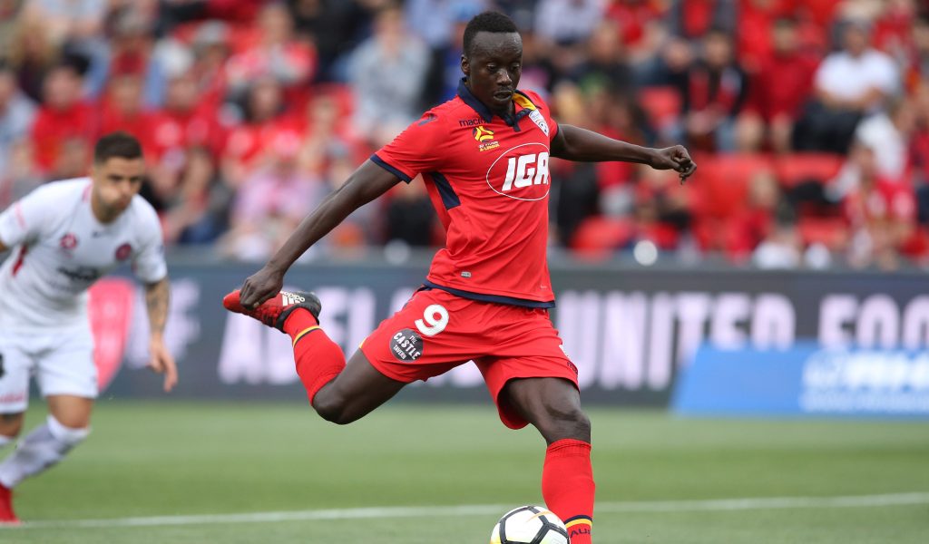 Striker Baba Diawara hasn’t scored this season. Photo: James Elsby / AAP