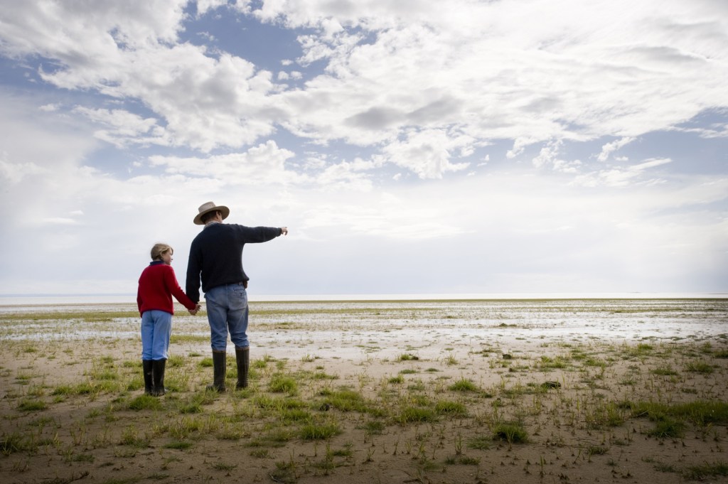 Lake Alexandrina at the height of the drought in 2009. Supplied image