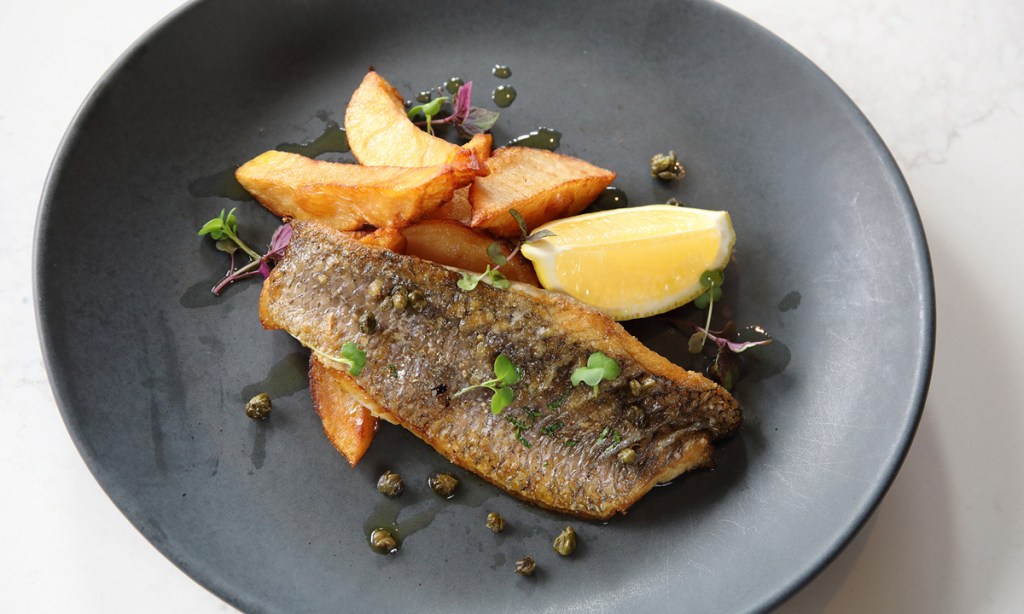 Thumbnail for Baby Barramundi Meuniere with Hand-Cut Chips