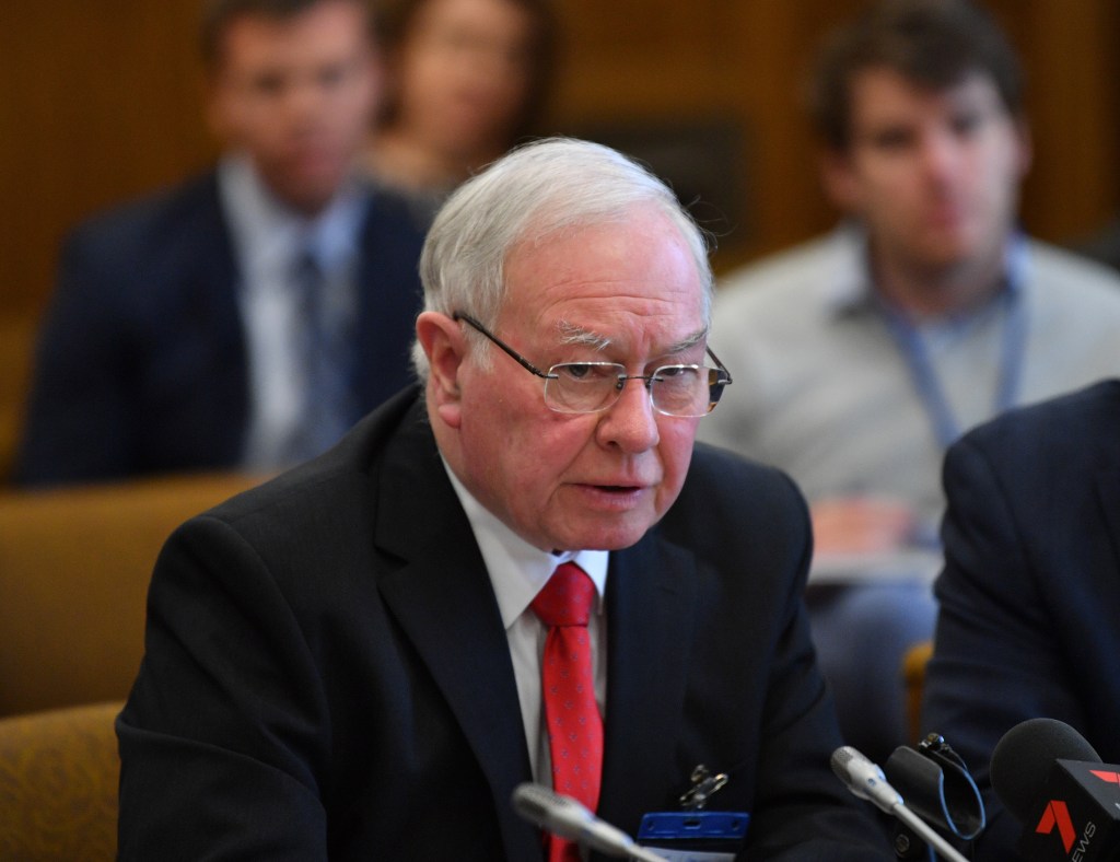 Independent Commissioner Against Corruption Bruce Lander was scathing about evidence given by former minister Leesa Vlahos. Photo: AAP/David Mariuz