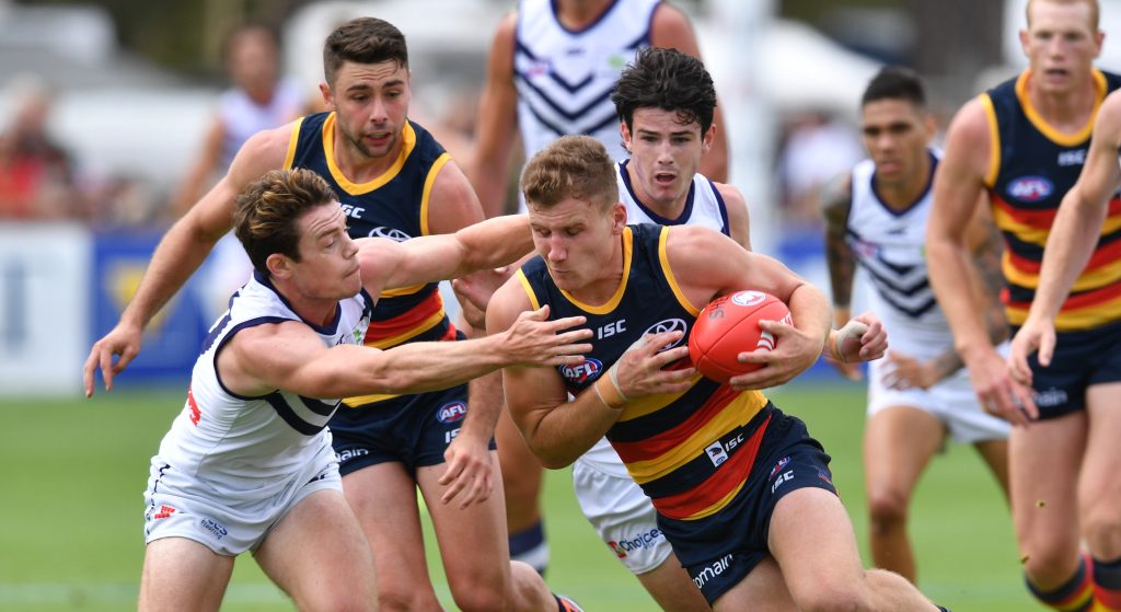 Rories Laird and Atkins have re-signed for the Crows this year. Photo: David Mariuz / AAP
