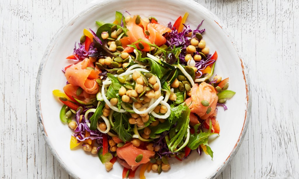 Thumbnail for Rainbow Salad with Smoked Salmon