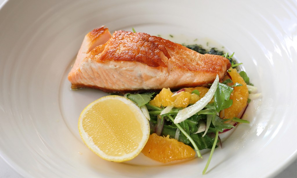Thumbnail for Grilled Salmon with Rocket, Orange and Fennel Salad