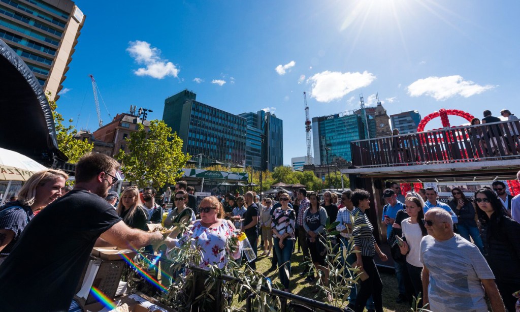 Tasting Australia Town Square. Photo: Daniel Purvis