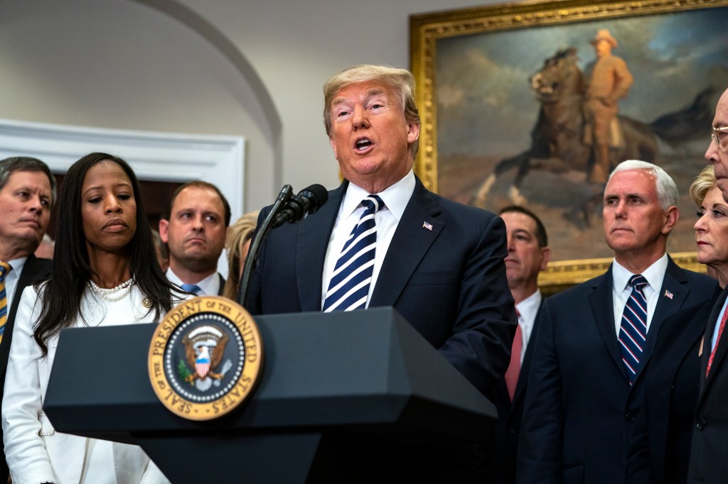 President Donald Trump explains his decision to cancel the summit with North Korean leader Kim Jong Un. Photo: EPA/Jim Lo Scalzo