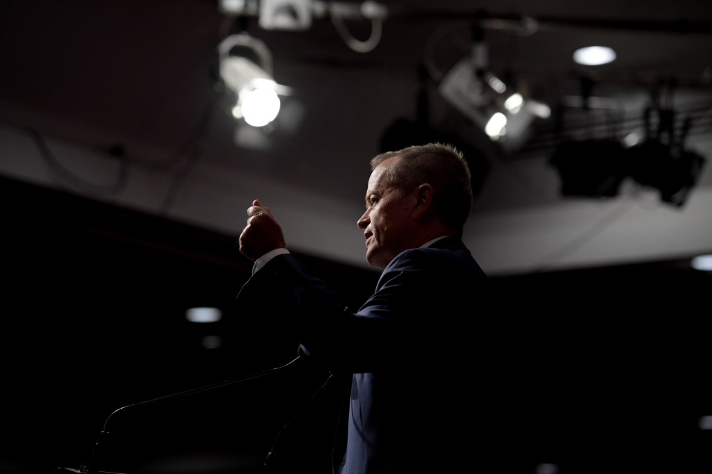 Opposition Leader Bill Shorten's personal poll ratings are falling but his party is in the lead. Photo: AAP/Tracey Nearmy
