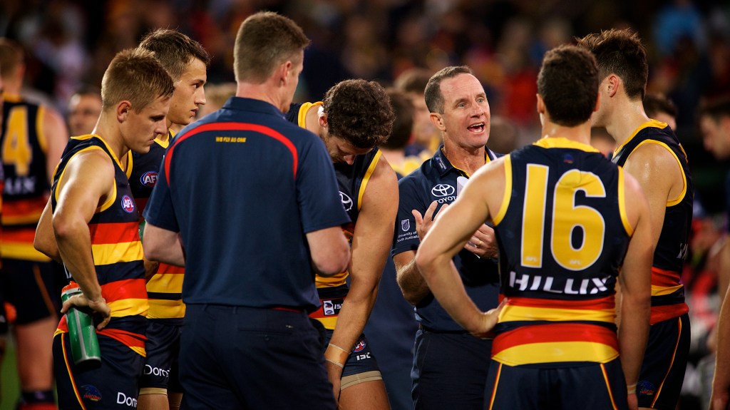 Crows coach Don Pyke says the club has to address the infamous camp, once and for all. Photo: Michael Errey/InDaily