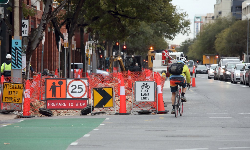 Thumbnail for Long wait for full separated bikeway though the CBD