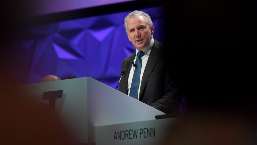 Telstra CEO Andrew Penn has announced huge job cuts. Photo: AAP/Tracey Nearmy