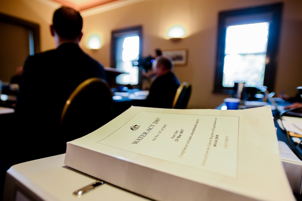 The first public hearings of the Murray Darling Basin Royal Commission began at the Adelaide Town Hall today. Photo: AAP/Morgan Sette