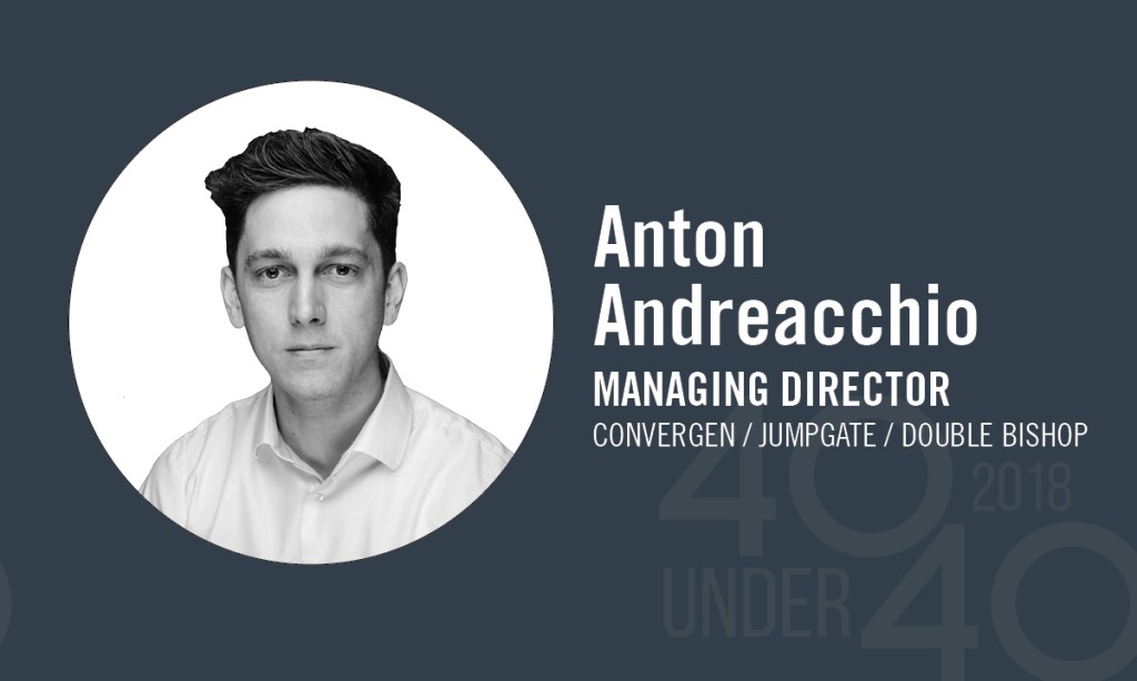Thumbnail for 40 Under 40 winner of the day: Anton Andreacchio