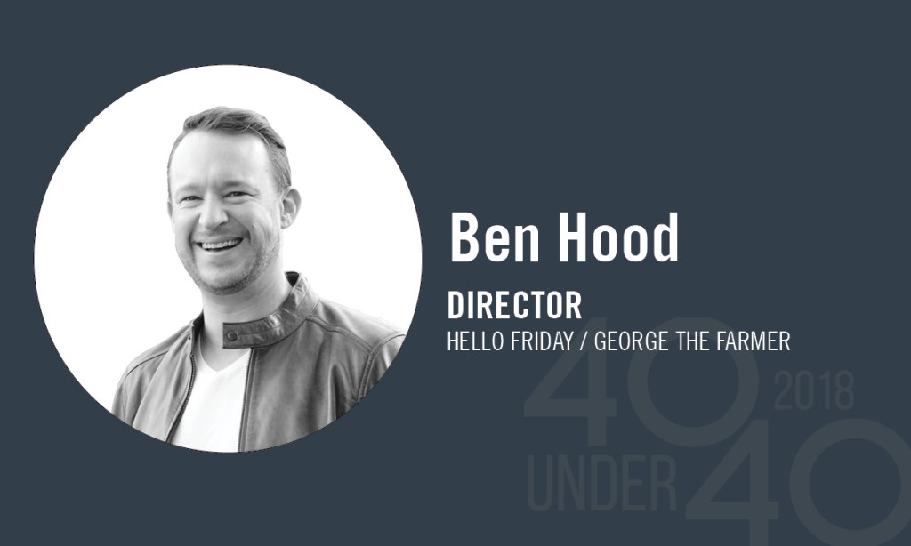 Thumbnail for 40 Under 40 winner of the day: Ben Hood