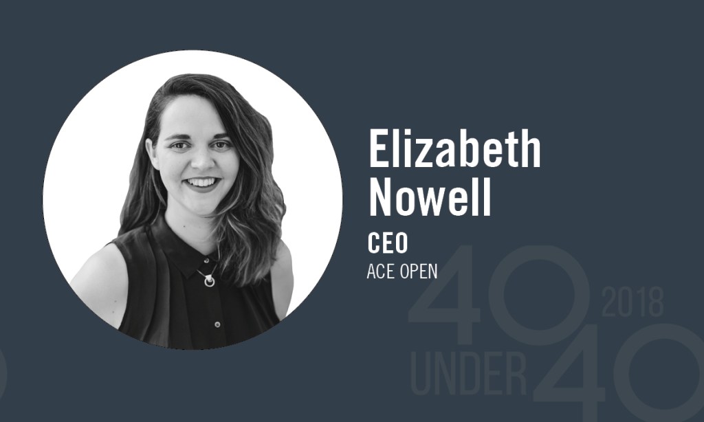 Thumbnail for 40 Under 40 winner of the day: Elizabeth Nowell
