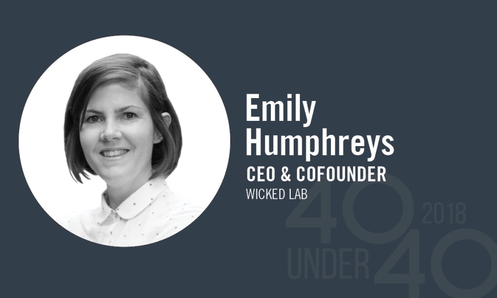 Thumbnail for 40 Under 40 winner of the day: Emily Humphreys