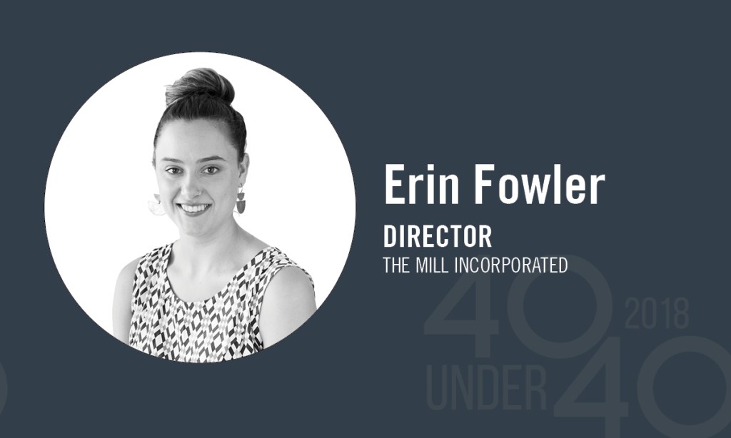 Thumbnail for 40 Under 40 winner of the day: Erin Fowler