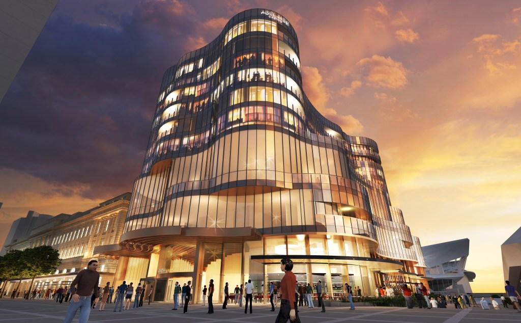 An image of the new hotel to be built at the SKYCITY Adelaide Casino. Image supplied by Adelaide Casino