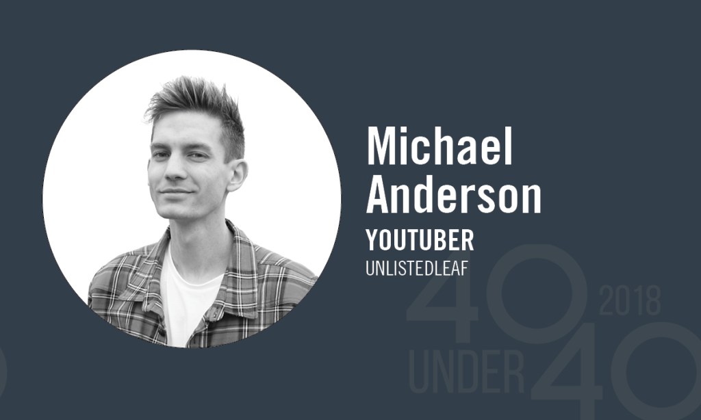 Thumbnail for 40 Under 40 winner of the day: Michael Anderson
