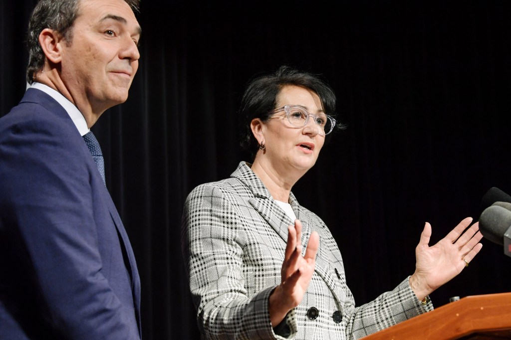 Vickie Chapman says the Marshall Government won't pursue legal action over the removal of the Fairness Clause. Photo: Morgan Sette / AAP