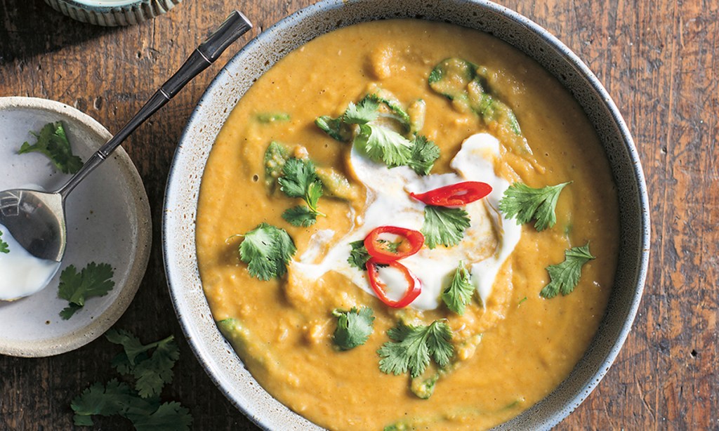 Thumbnail for Indian Curried Yellow Split Pea and Coconut Soup