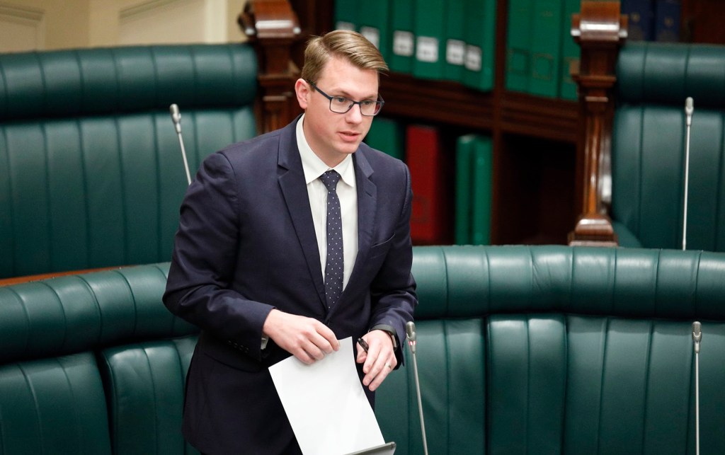 Local Government Minister Stephan Knoll weighed into the council elections this week. His father is a candidate. Photo: Tony Lewis / InDaily