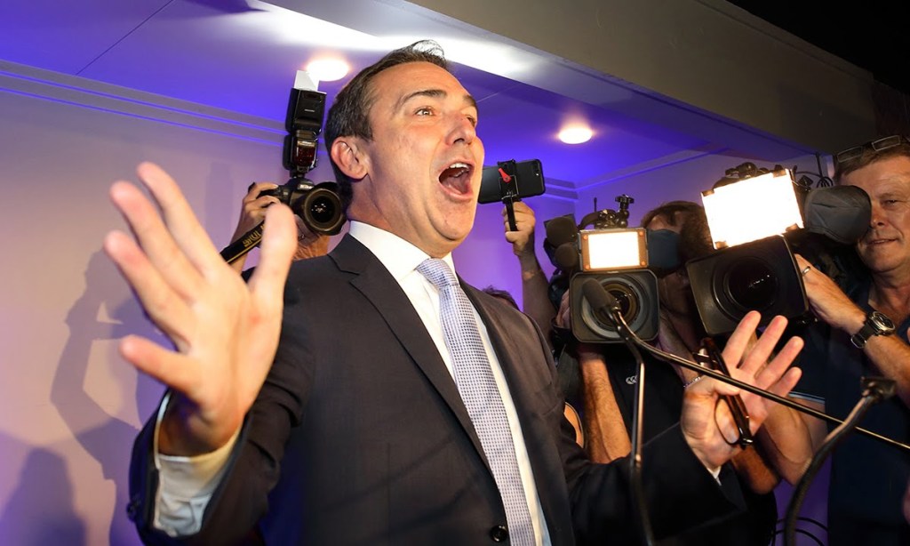 Steven Marshall, pictured on election night 2018. Photo: Tony Lewis / InDaily