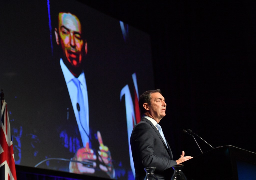 Premier Steven Marshall is upgrading his personal video set-up. Photo: AAP/David Mariuz