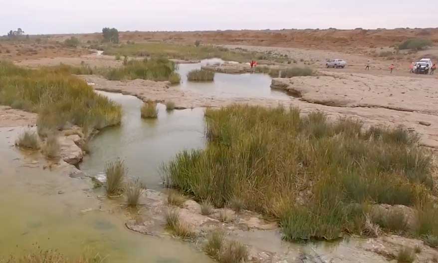 Hookina Waterhole is a sacred Adnyamathanha site and is located 8km away from the proposed radioactive waste management facility at Wallerberdina Station.